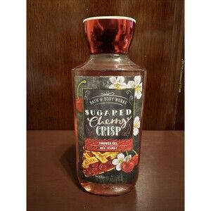 1 NEW BATH & BODY WORKS SUGARED CHERRY CRISP SHOWER GEL BODY WASH 10 OZ LARGE